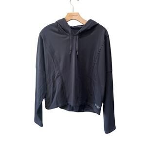 Rhône Women’s Sublime Tech Fleece Cropped Hoodie Black LIKE NEW Size L